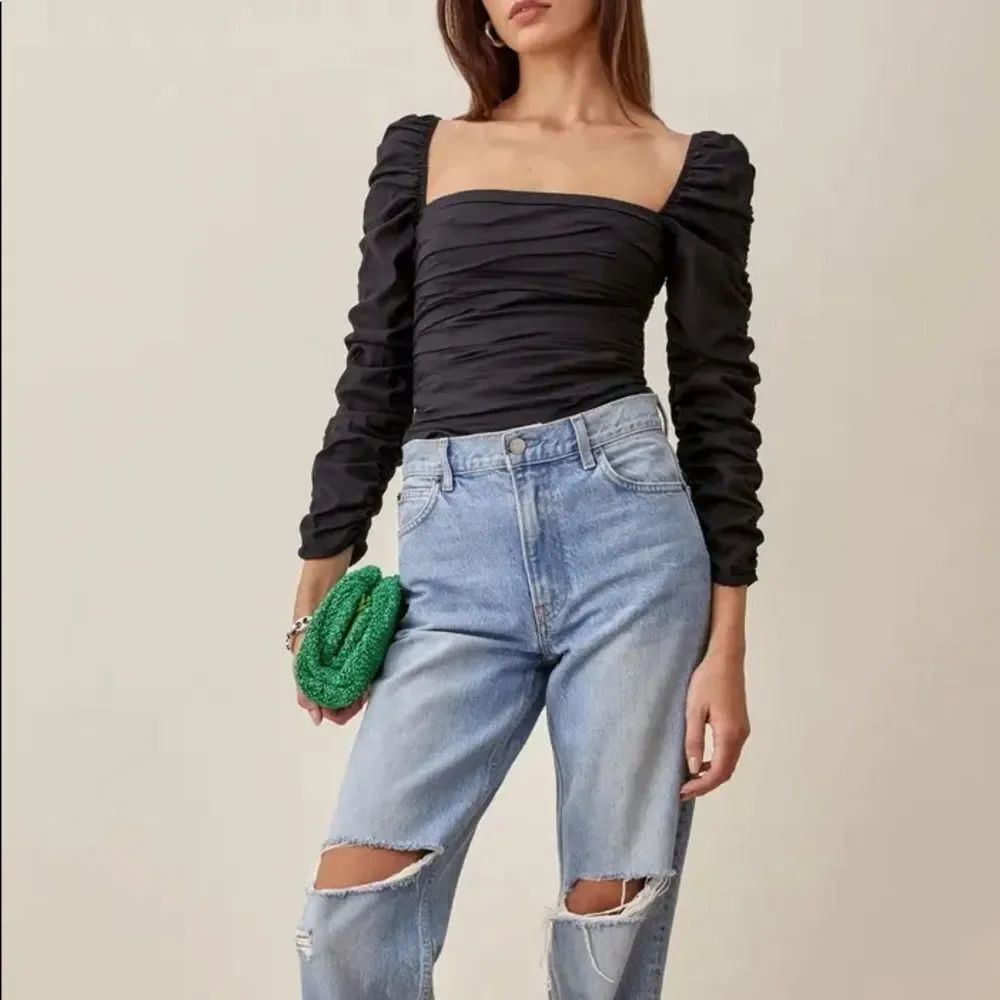 Reformation Joi ruched top